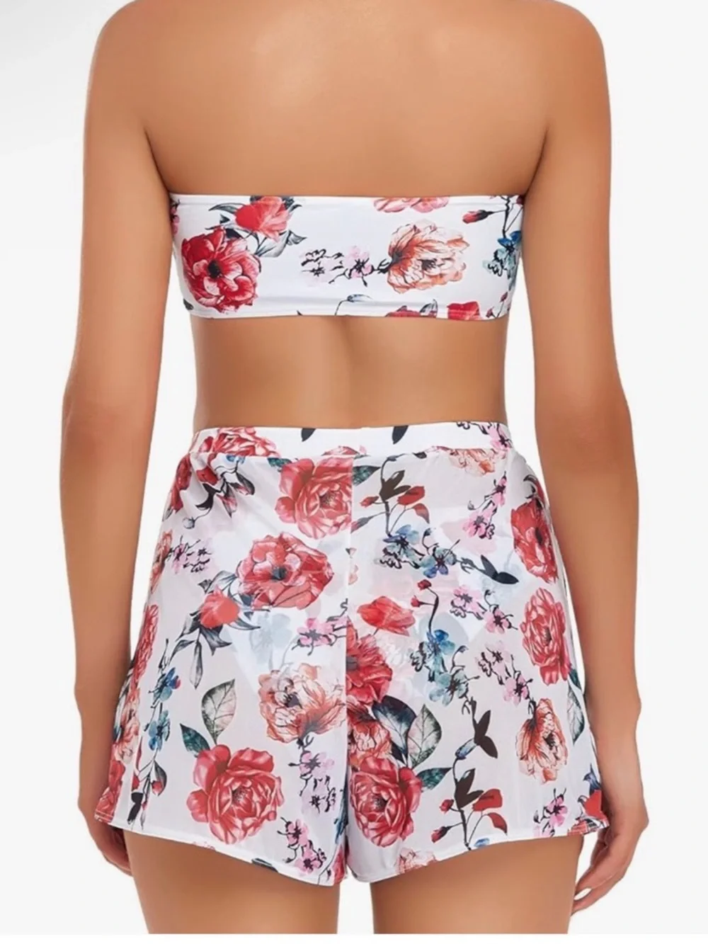 πΈβοΈ NWT Sexy Floral 3-Piece Bikini & Shorts Set β Edelqual ππ - Picture 7 of 13